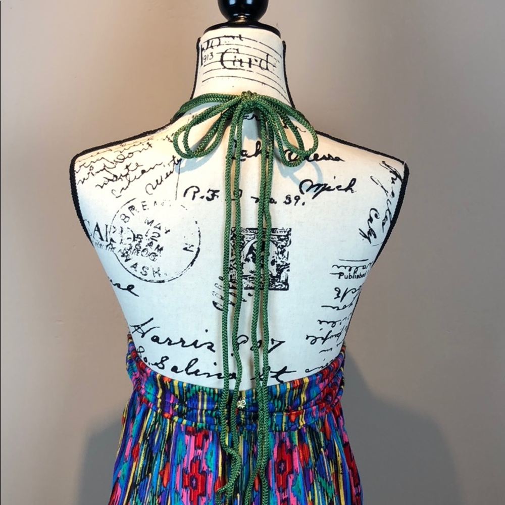 t-bags Los Angeles Rainbow Halter Maxi Dress - Picture 4 of 8